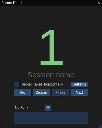 Record Panel